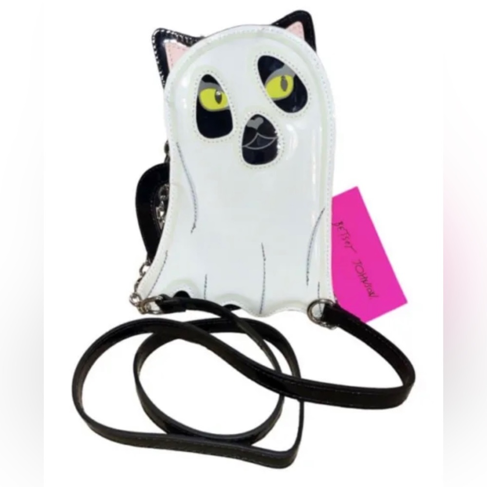 Betsey Johnson Ghost Cat purse